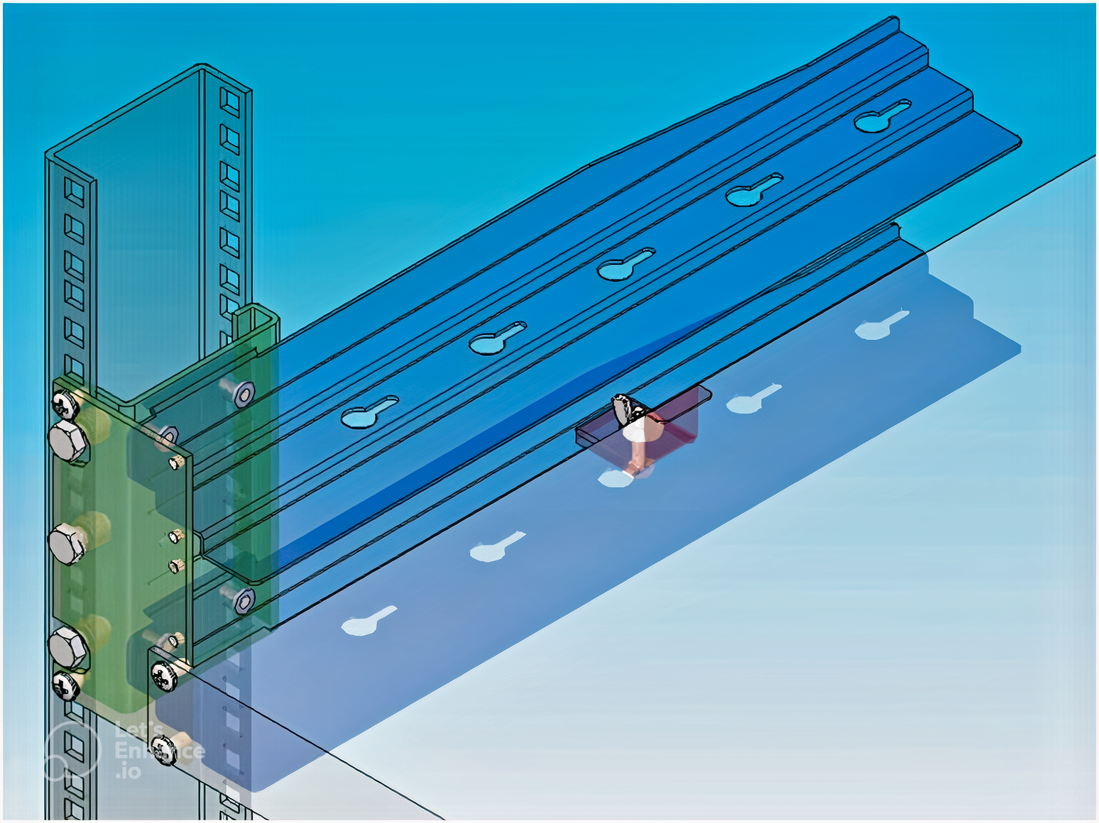 Double Universal Bracket &mdash; occupies 3U