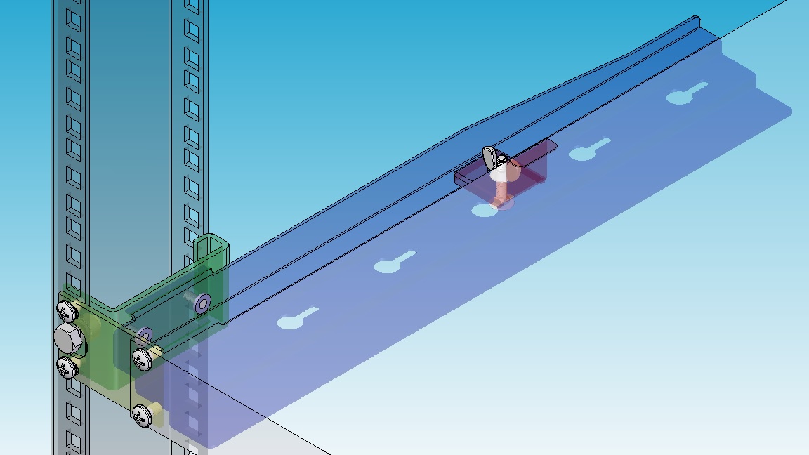 Universal Bracket Rittal &mdash; occupies 1U